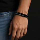 SL Signature Bracelet- Obsidian Balance Duo