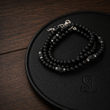 SL Signature Necklace- Obsidian Elements