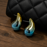 SL Signature Earrings -Aura Drop Blue