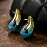 SL Signature Earrings -Aura Drop Blue