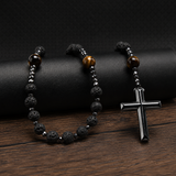 SL Signature Necklace- Obsidian Faith Rosary