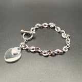 SL Signature Bracelet- Silver Pulse Heart