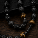 SL Signature Necklace- Obsidian Faith Rosary